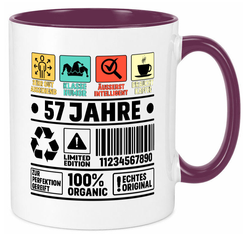 57. Geburtstag | 57 Jahre Humor Limited Edition lustig Geschenkidee Geschenk