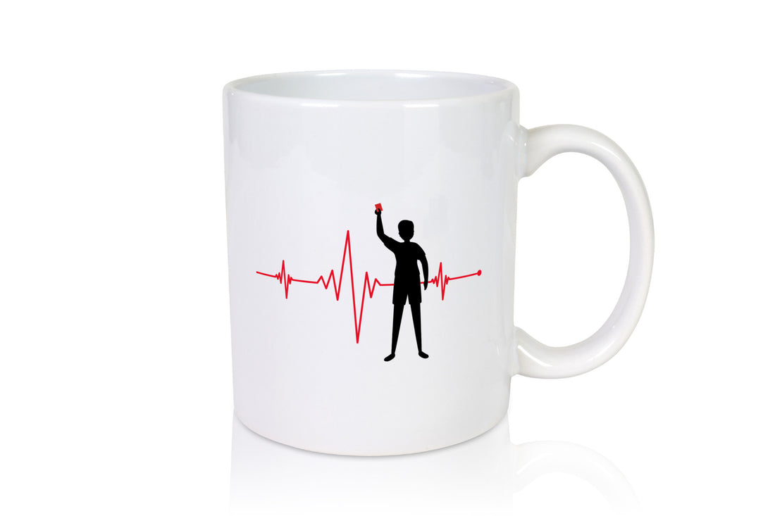 Schiedsrichter Herzschlag | Fußball Team Verein Humor Geschenkidee Tasse
