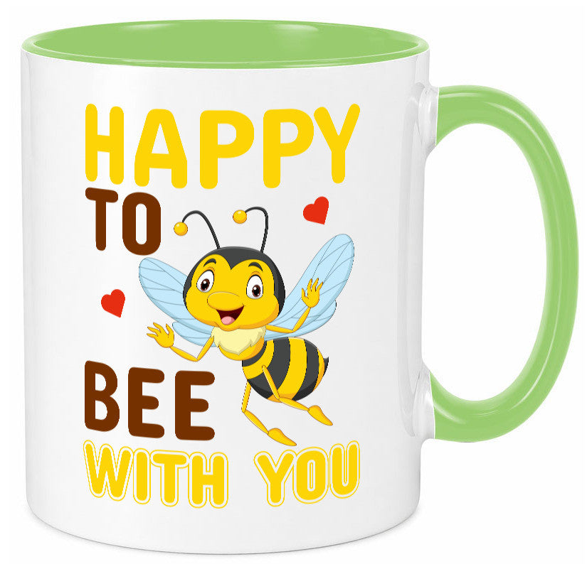 Happy Bee | Beziehung Tasse Freundschaft Bienen Humor Geschenkidee