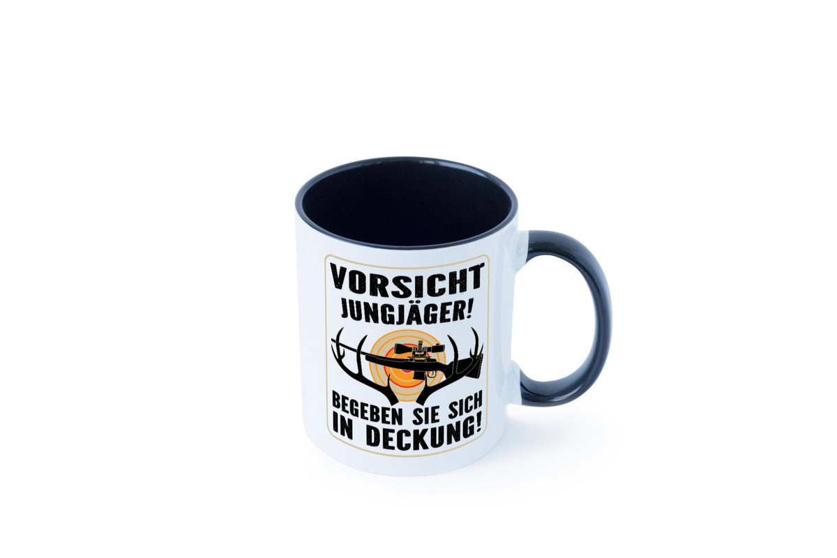 Votsicht Jungjäger | In Deckung Neuling beim Jagen lustig Humor Geschenkidee Tasse
