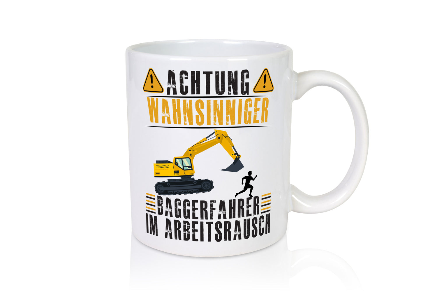 Achtung Wahnsinniger Baggerfahrer | Bauarbeiter Geschenkidee Arbeit Kollegen