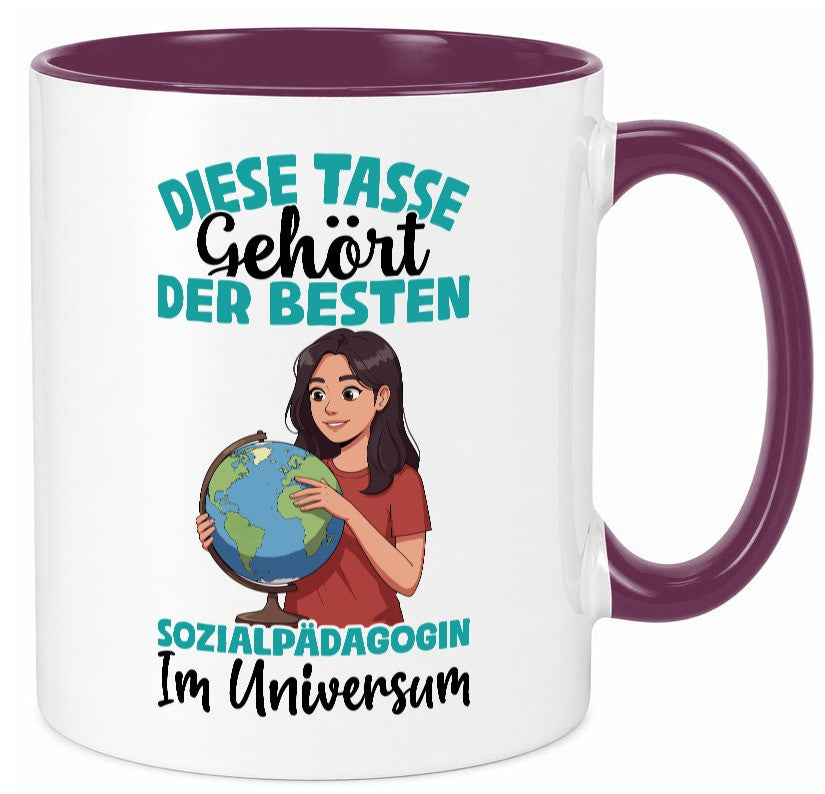 Im Universum: Sozialpädagogin | Humor Pädagogin lustig Geschenkidee Geschenk Tasse
