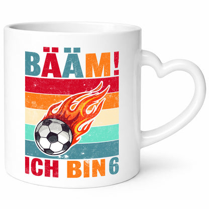6. Geburtstag | Bääm ich bin 6 Fußball lustiger Spruch Geschenk Geschenkidee