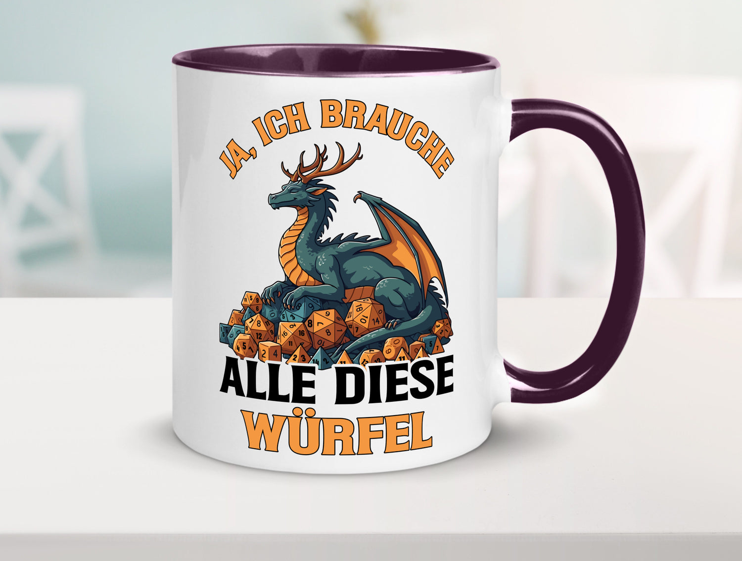Ja ich brauche alle diese Würfel | Drache Rollenspiel v2 Geschenk Humor