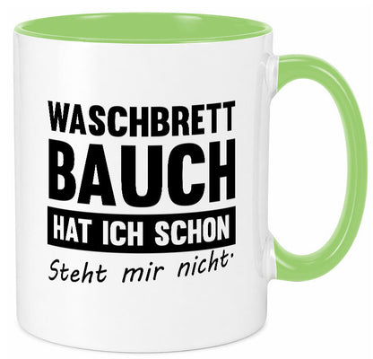 Waschbrettbauch steht mir nicht | Sixpack Gym lustiger Spruch Geschenk Humor