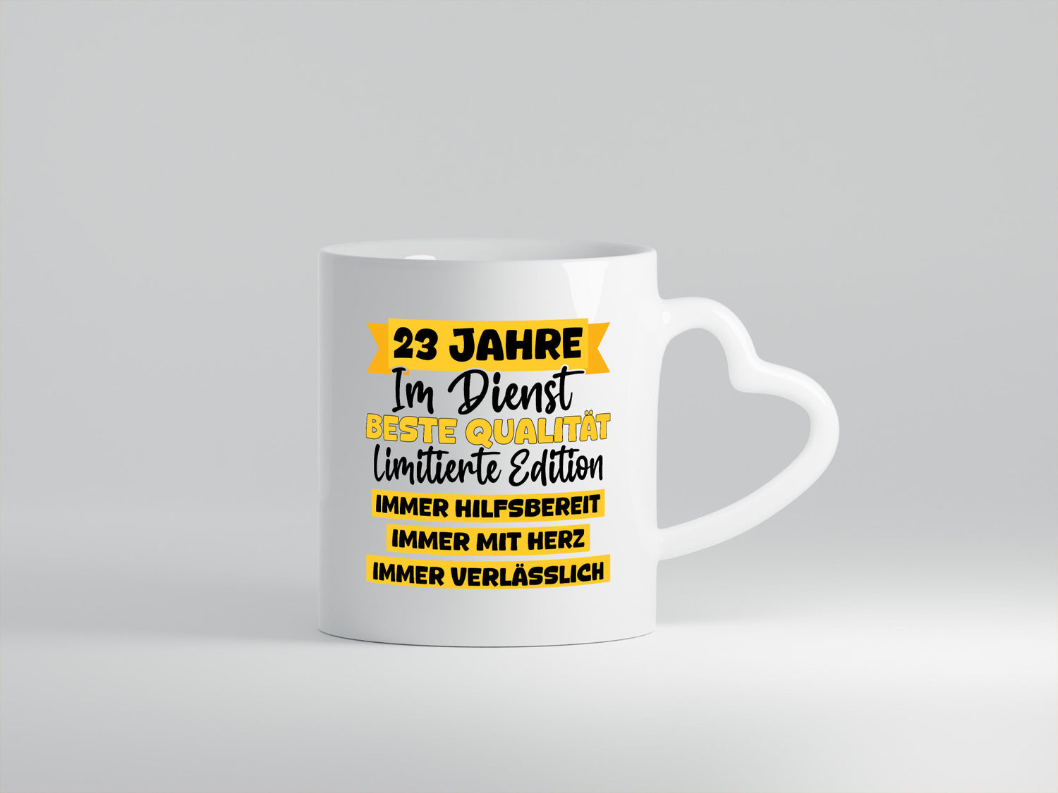 23 Jahre im Dienst | Jubiläum Arbeit v8 Geschenkidee Kollegen Büro Humor Tasse