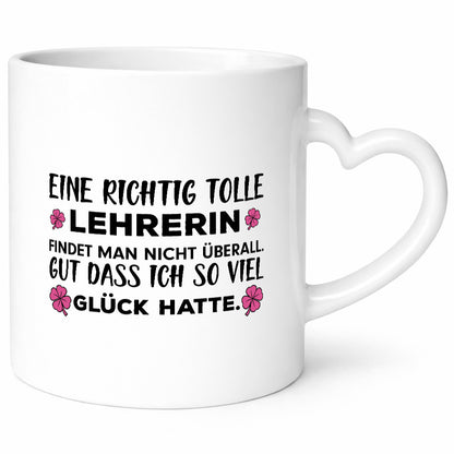 Richtig tolle Lehrerin | Spruch Tasse Glück Schule lustig Humor Geschenkidee