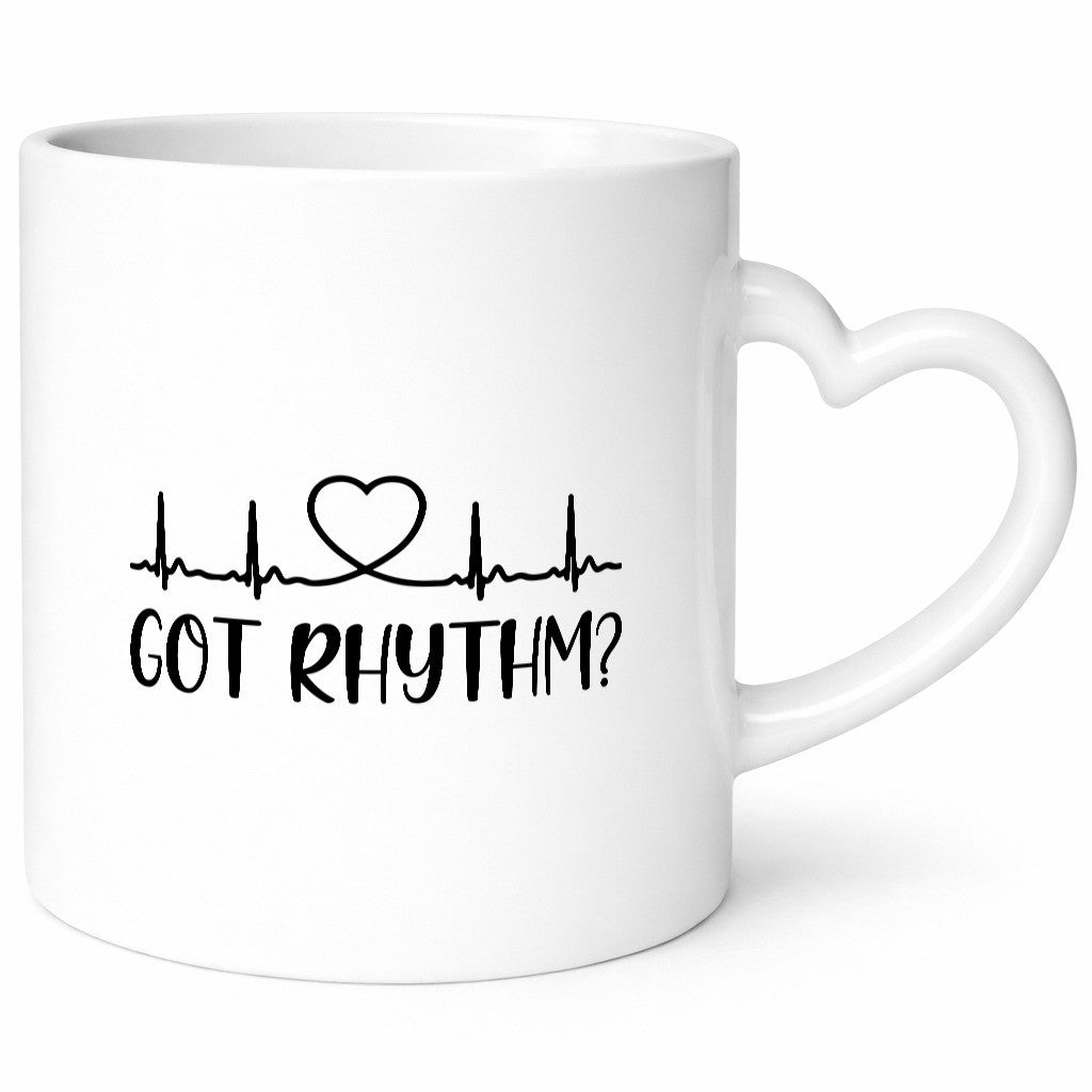 Got Rhythm? | Herzschlag Herz Geschenkidee Humor Tasse
