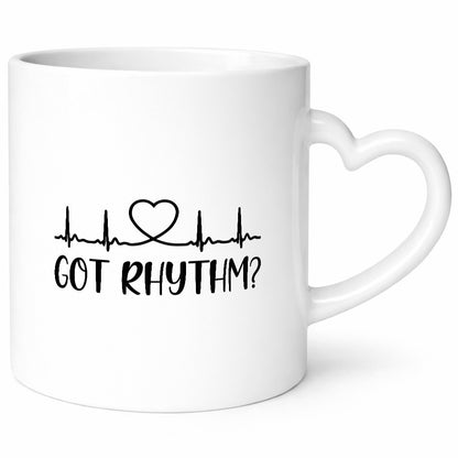 Got Rhythm? | Herzschlag Herz Geschenkidee Humor Tasse