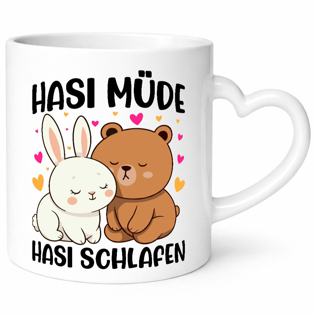 Hasi Müde | schlafen Kaninchen Häschen v2 lustiger Spruch Geschenk Humor