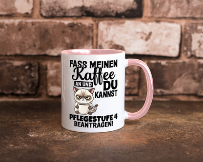 Fass meinen Kaffee an | Pflegestufe 4 Krankenschwester v3 Geschenkidee Humor