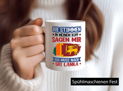 Sri Lanka | Urlaub Stimmen in meinem Kopf Traumland Geschenk Humor Geschenkidee