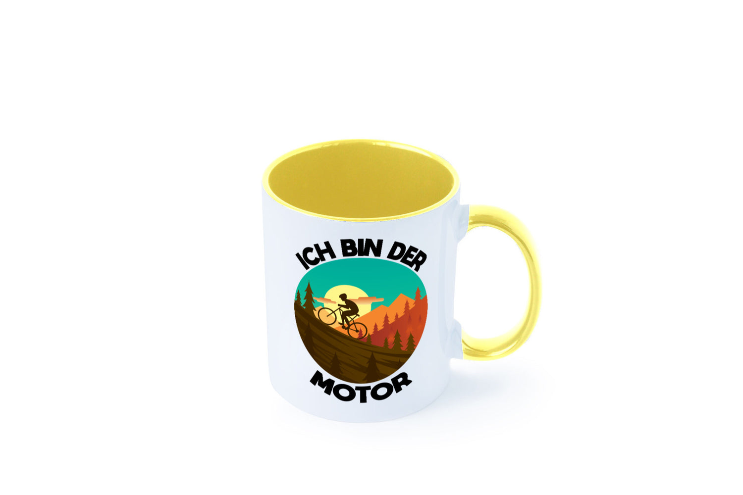 Ich bin der Motor | Mountainbiking Fahrrad Berge Geschenkidee Humor Tasse