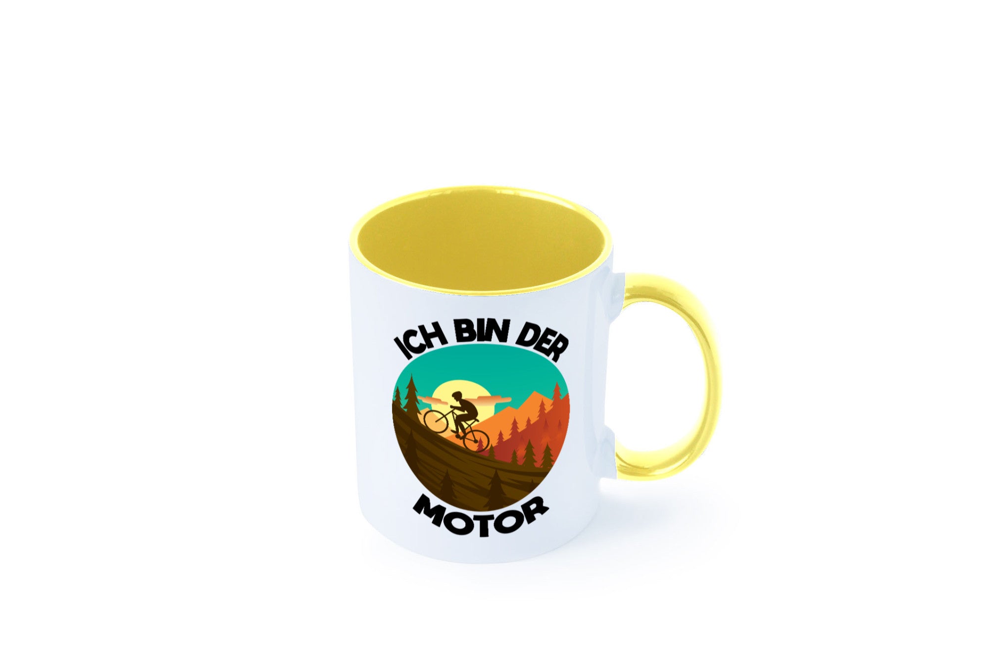 Ich bin der Motor | Mountainbiking Fahrrad Berge Geschenkidee Humor Tasse