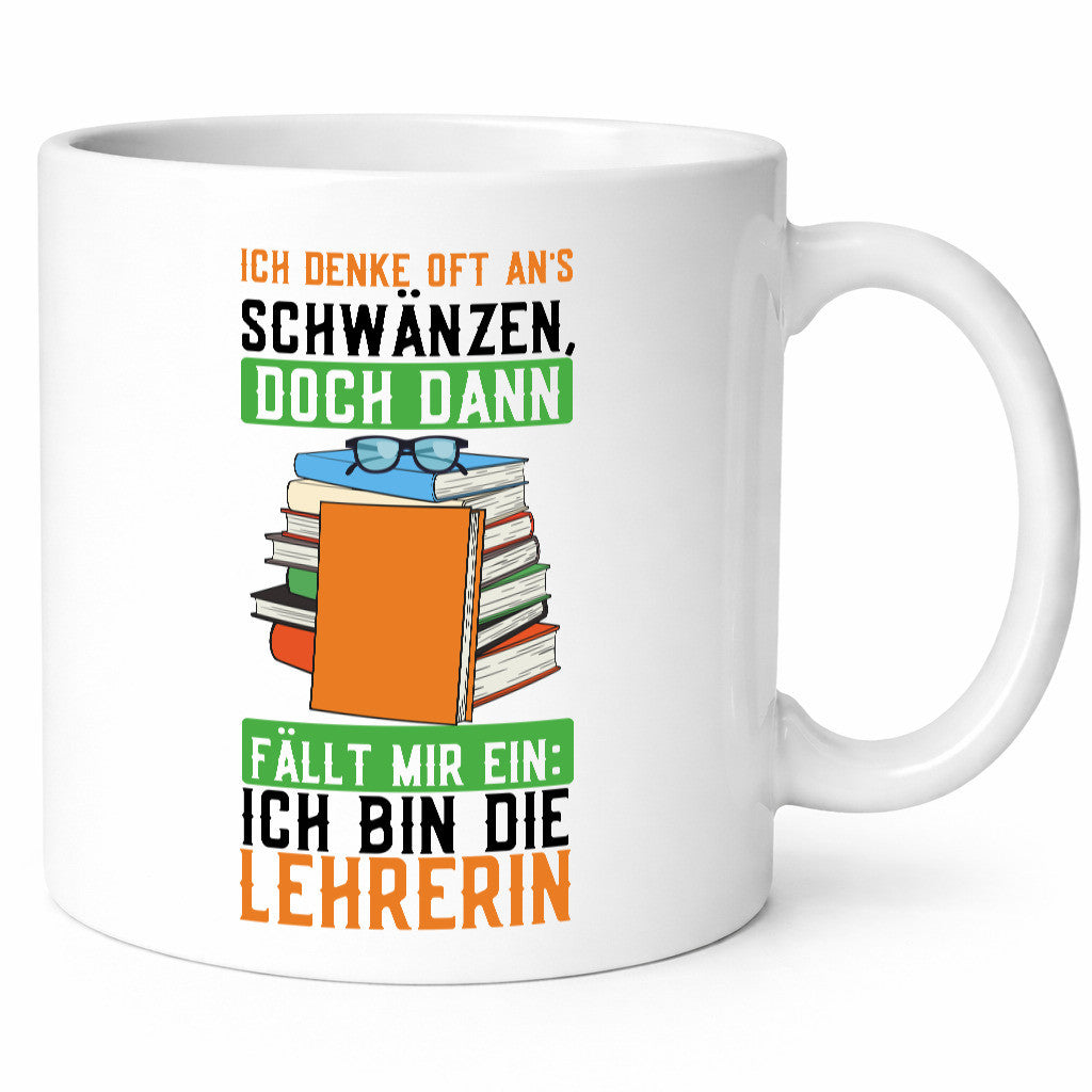 Ich denke oft ans schwänzen | Schule Lehrerin lustiger Spruch Geschenk Humor
