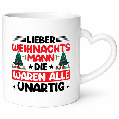 Weihnachtsmann die waren alle unartig | Weihnachten Geschenkidee Humor Tasse