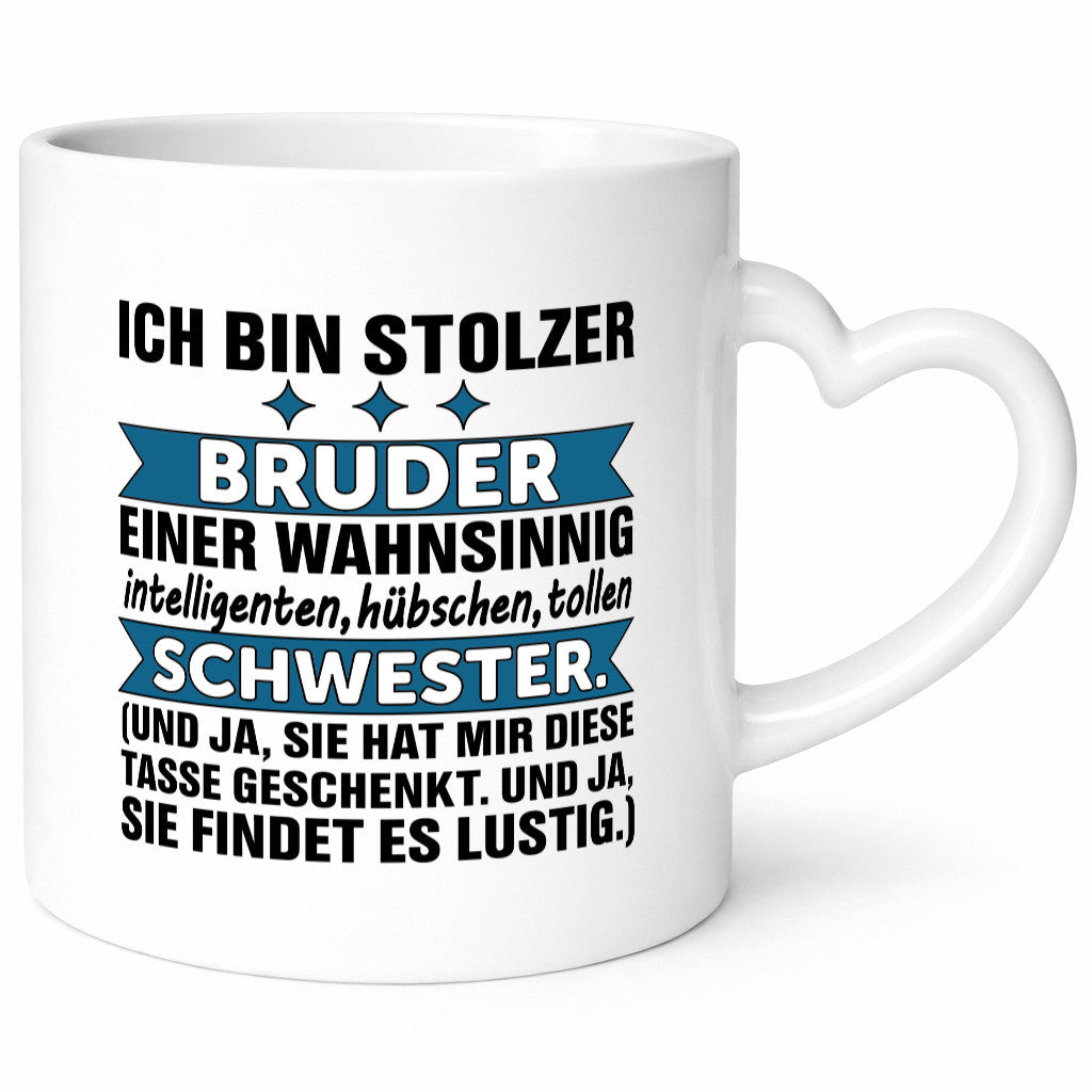 Stolzer Bruder | Humor Geschwisterliebe Schwester Geschenkidee Tasse
