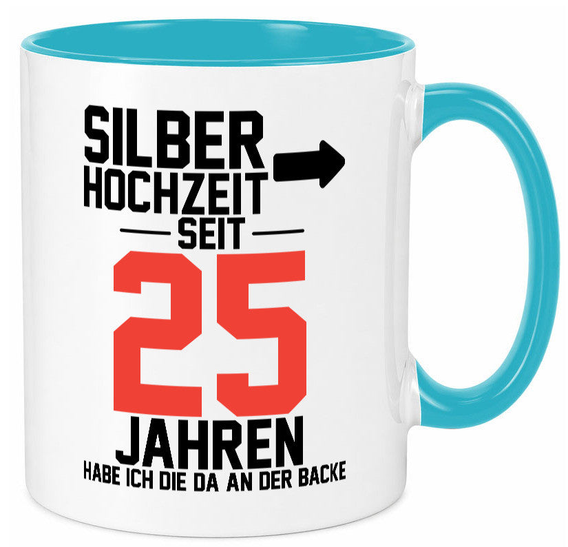 25. Hochzeitstag | Ehemann Silberhochzeit v2 lustig Humor Geschenkidee Geschenk Tasse