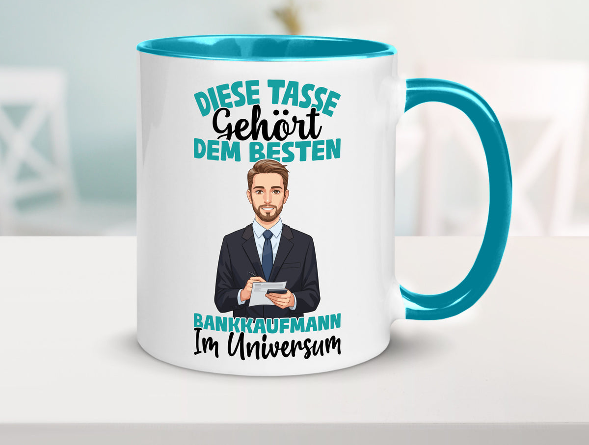 Im Universum: Bankkaufmann | Kaufmann Bank Kaufleute Geschenkidee Humor Tasse