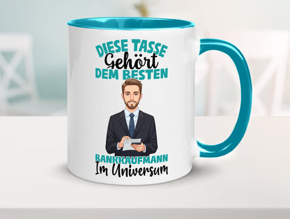 Im Universum: Bankkaufmann | Kaufmann Bank Kaufleute Geschenkidee Humor Tasse