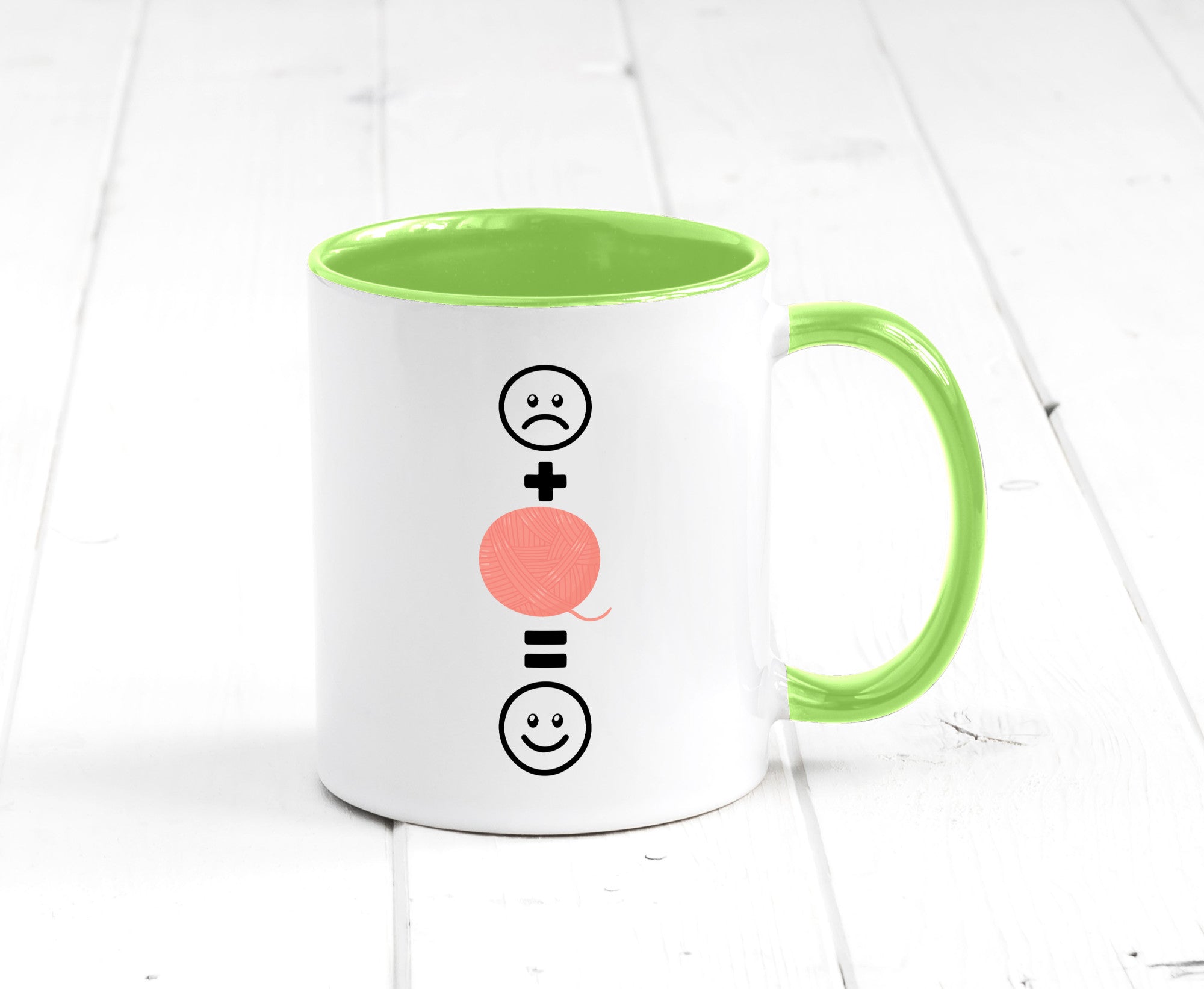 Wolle | Häkeln |Glücklich Geschenk Humor Geschenkidee lustiger Spruch Tasse