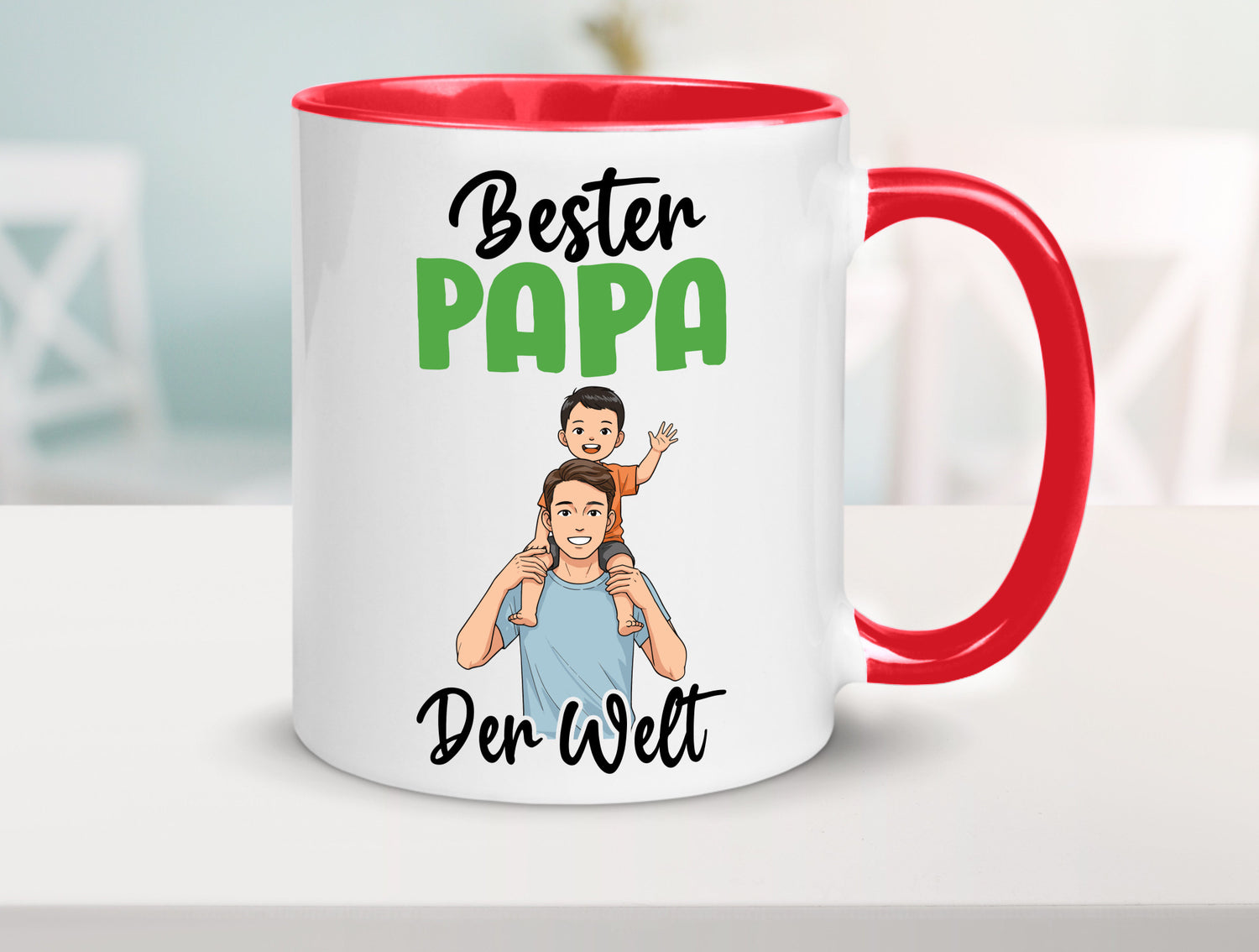 Bester Papa | Vatertag Daddy Familie lustiger Spruch Geschenk Geschenkidee Tasse