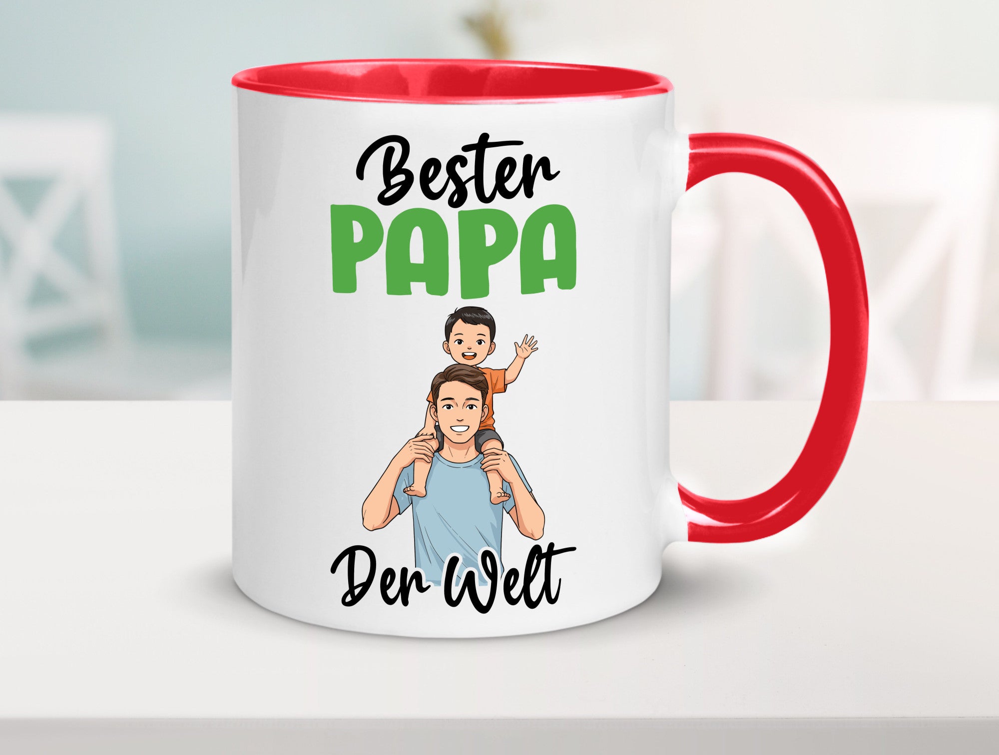 Bester Papa | Vatertag Daddy Familie lustiger Spruch Geschenk Geschenkidee Tasse