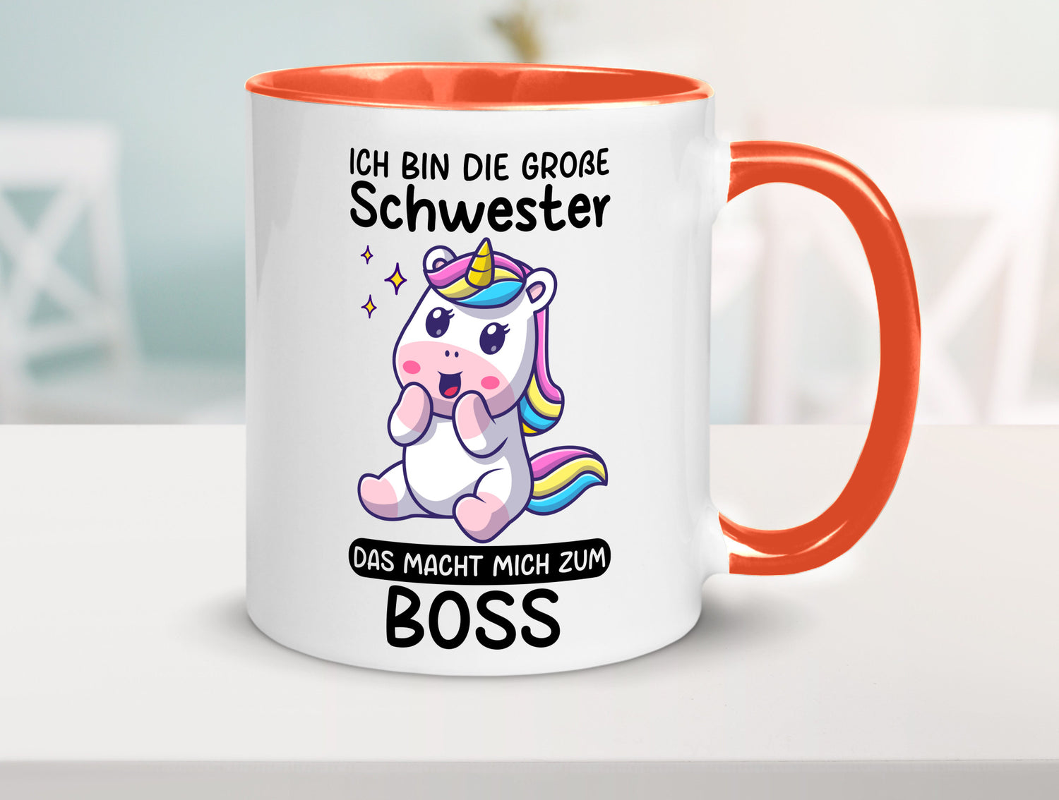 Große schwester macht mich zum Boss | Einhorn Geschwister lustiger Spruch