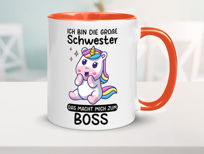 Große schwester macht mich zum Boss | Einhorn Geschwister lustiger Spruch