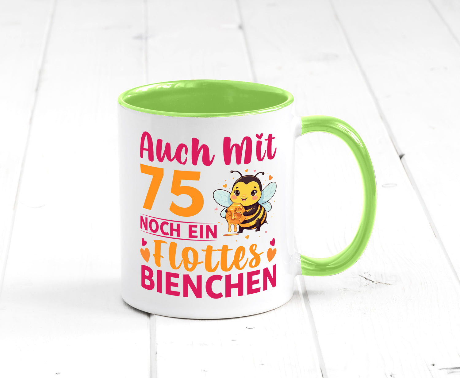 75. Geburtstag | Flottes Bienchen 75 Jahre v2 Geschenk Geschenkidee lustiger