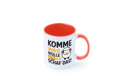 Komme was wolle, ich schaf das | Wolle Humor Geschenkidee Tasse