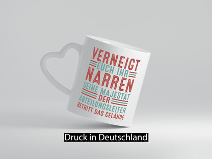 Verneigt euch: Abteilungsleiter| Führungskraft lustiger Spruch Geschenk Humor
