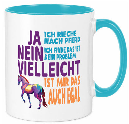 Ja ich Rieche nach Pferd | Reiten Pferdestall lustiger Spruch Geschenk Humor