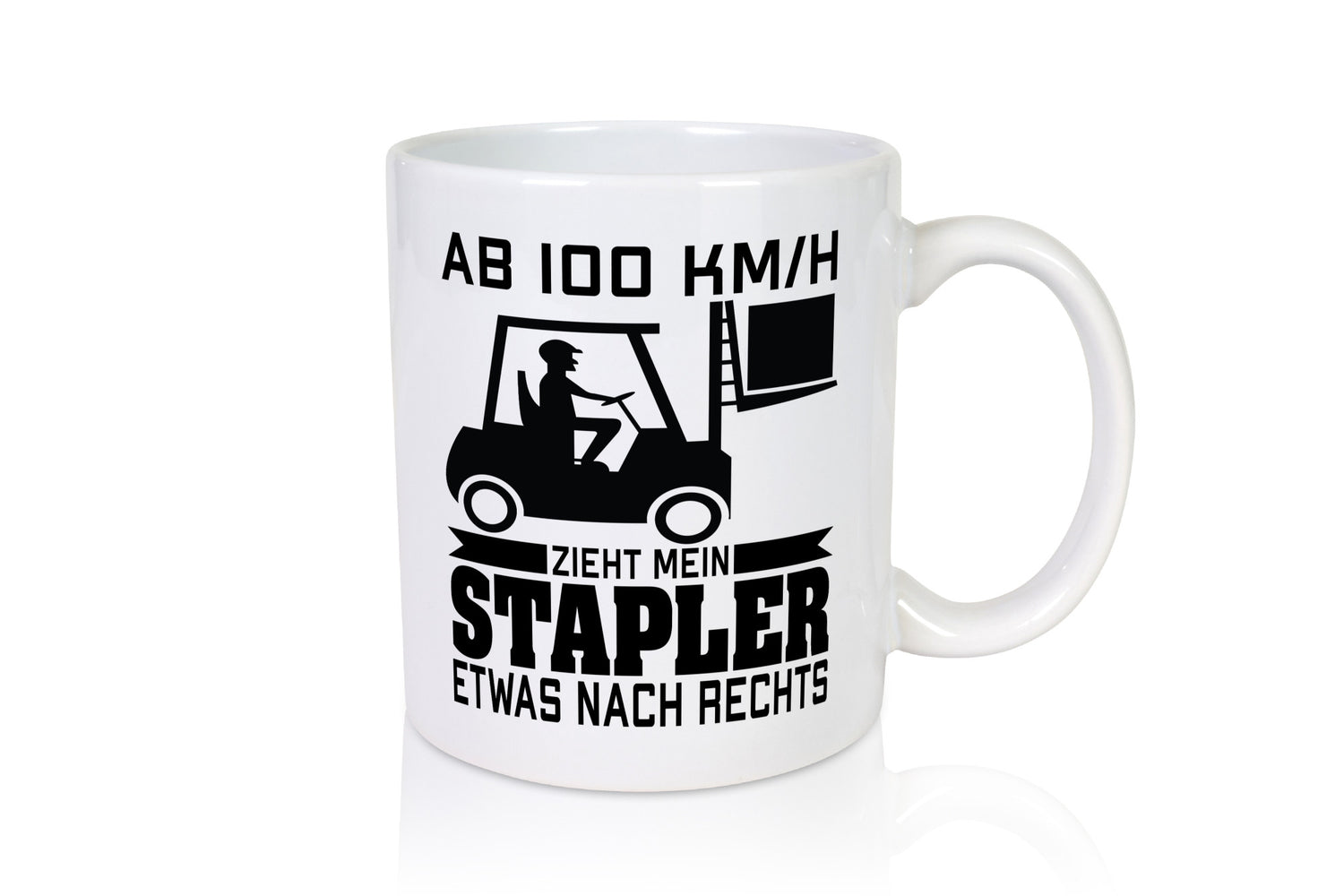 Mein Stapler zieht nach rechts | Staplerfahrer lustiger Spruch Geschenk Humor