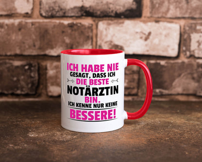 Die Beste Notärztin | Ärztin Humor Geschenkidee Tasse