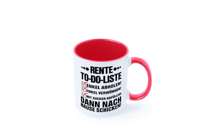 Rente To-Do-Liste | Rentner Tasse Enkel verwöhnen Geschenk Ruhestand Jubiläum
