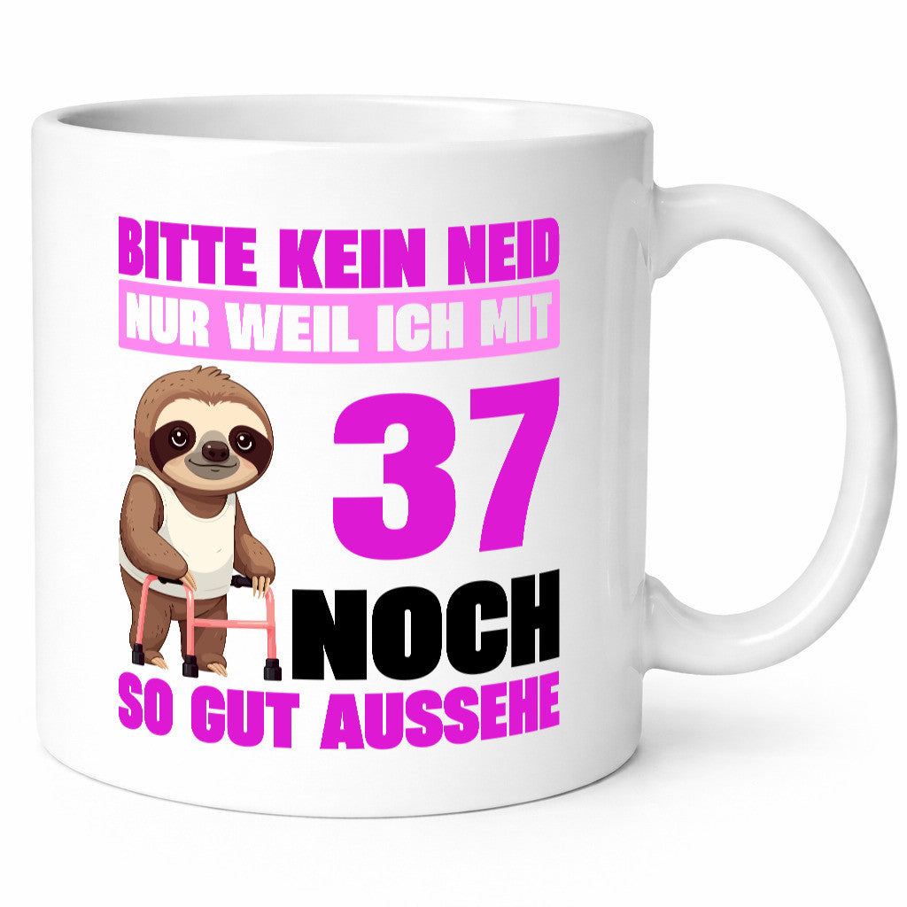 37. Geburtstag | Bitte kein neid Faultier 37 Jahre Geschenk Geschenkidee