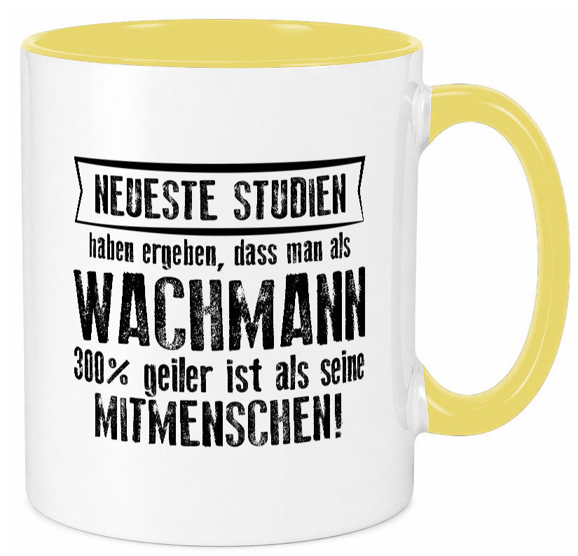Neuste Studien: Wachmann | Wachpersonal Nachtwächter Humor Geschenkidee Tasse