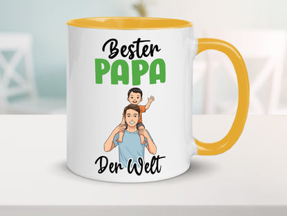Bester Papa | Vatertag Daddy Familie lustiger Spruch Geschenk Geschenkidee Tasse