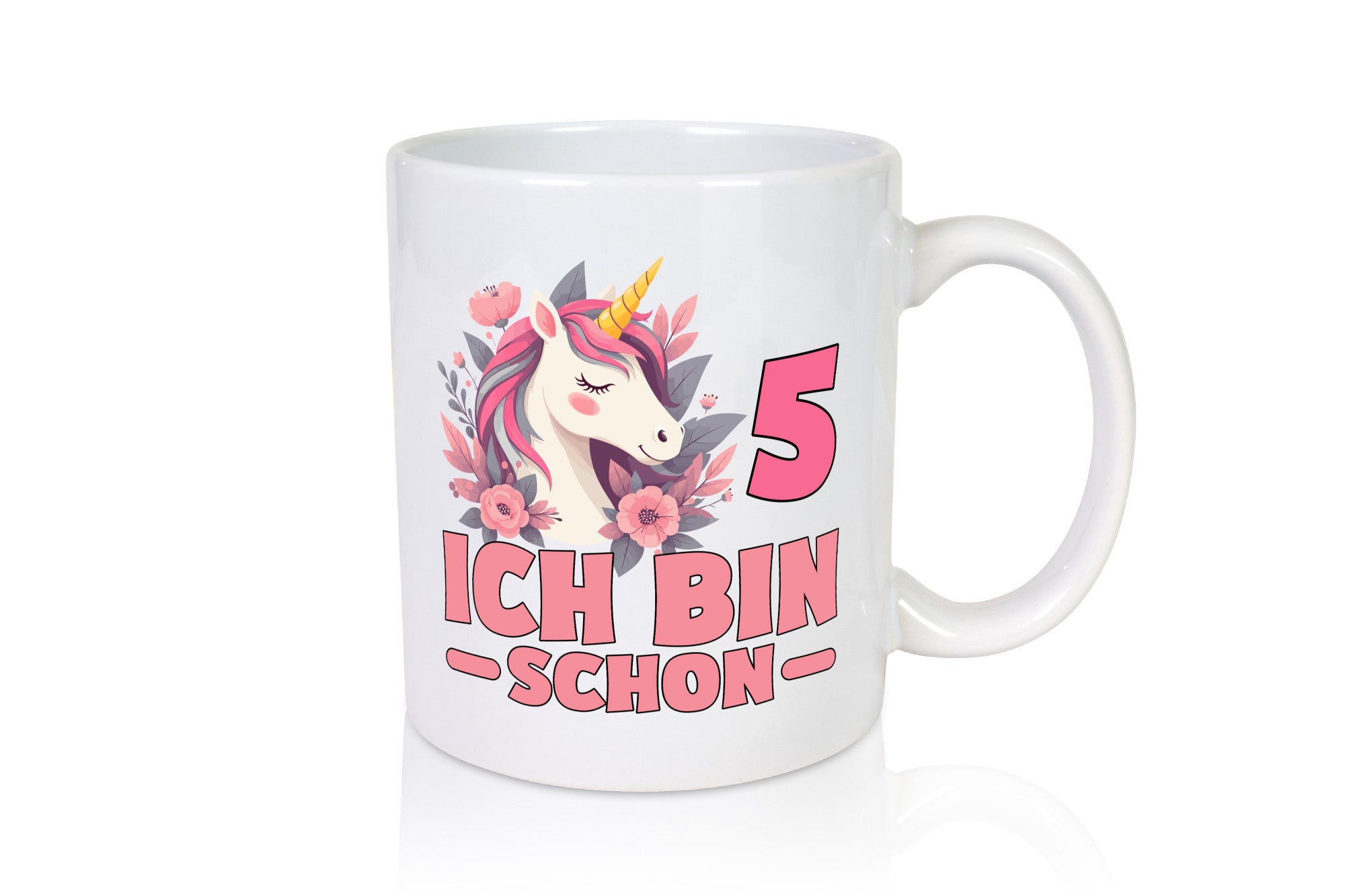 5. Geburtstag | 5 Jahre Einhorn bin schon Mädchen Geschenkidee Humor Tasse