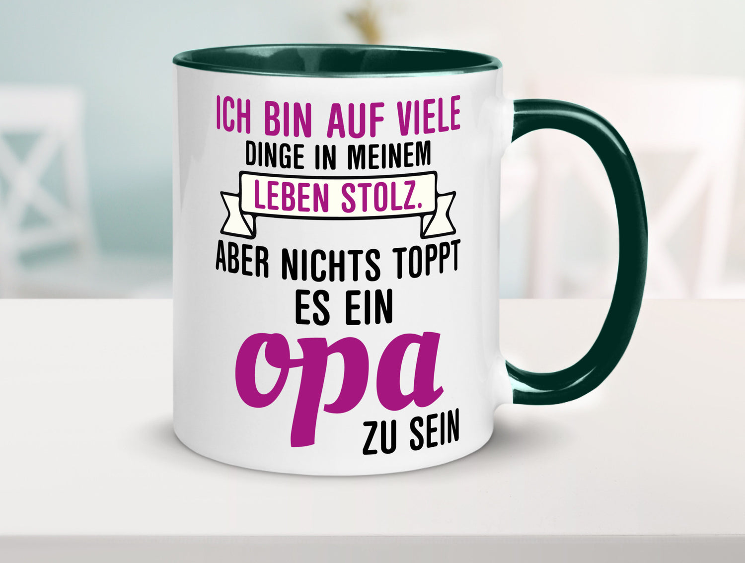 Opa Tasse | Stolzer Großvater Vatertag Enkelkinder Geschenk Familie