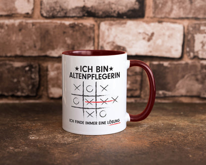 Lösung Finden: Altenpflegerin | Pflegepersonal lustiger Spruch Geschenk Humor