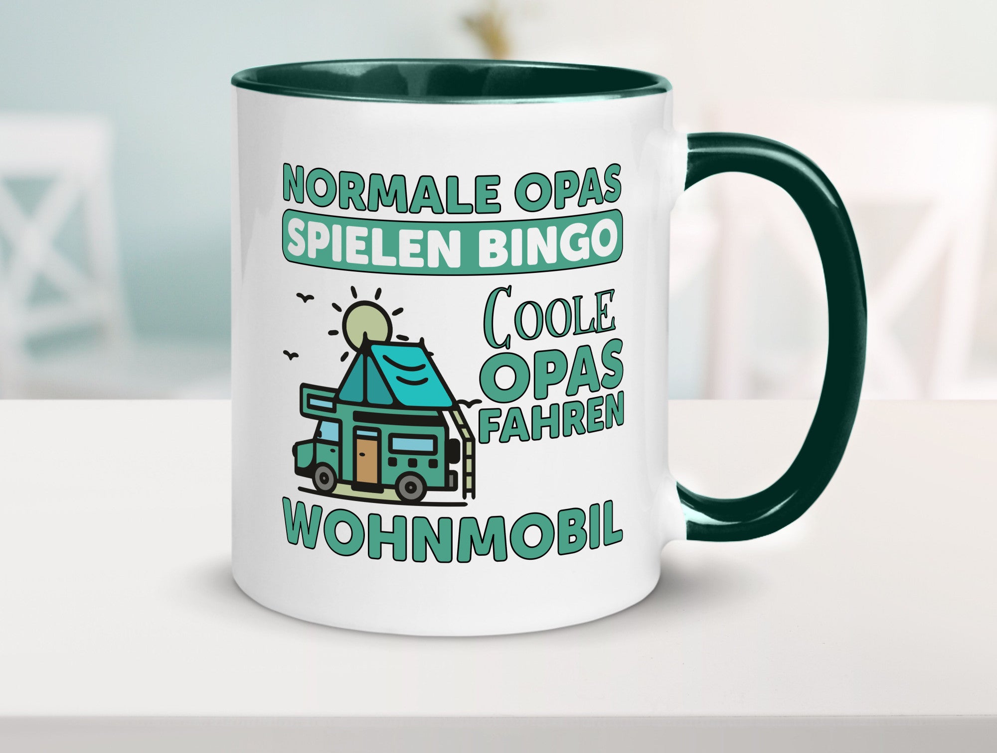 Opas spielen Bingo, coole fahren Wohnmobil | Vögel Geschenk Familie