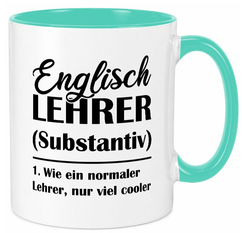 Englisch Lehrer, normal, nur viel cooler Geschenk Humor Geschenkidee lustiger Tasse