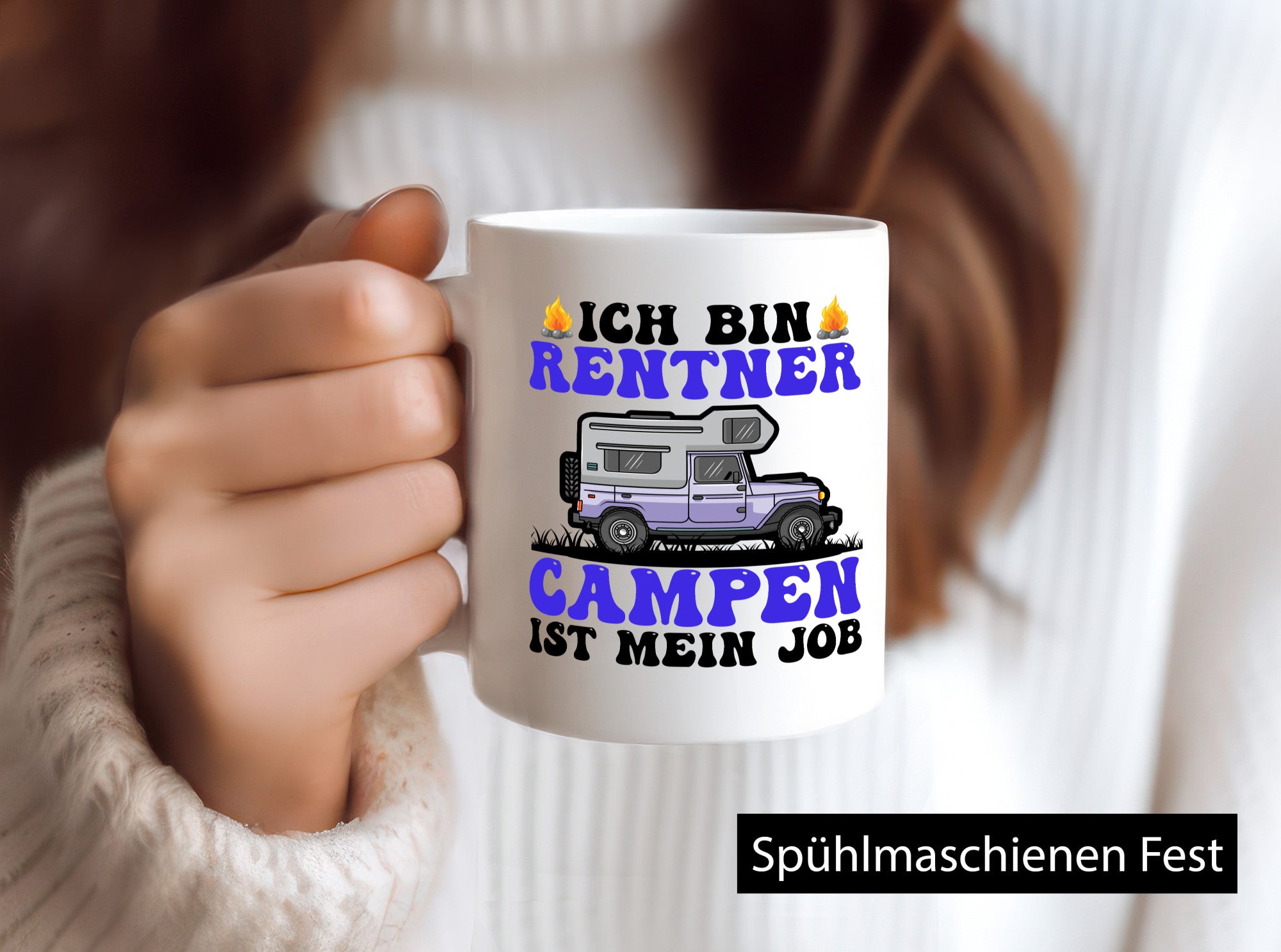 Ich bin Rentnerin Campen ist mein Job | Rentner Humor Ruhestand Jubiläum