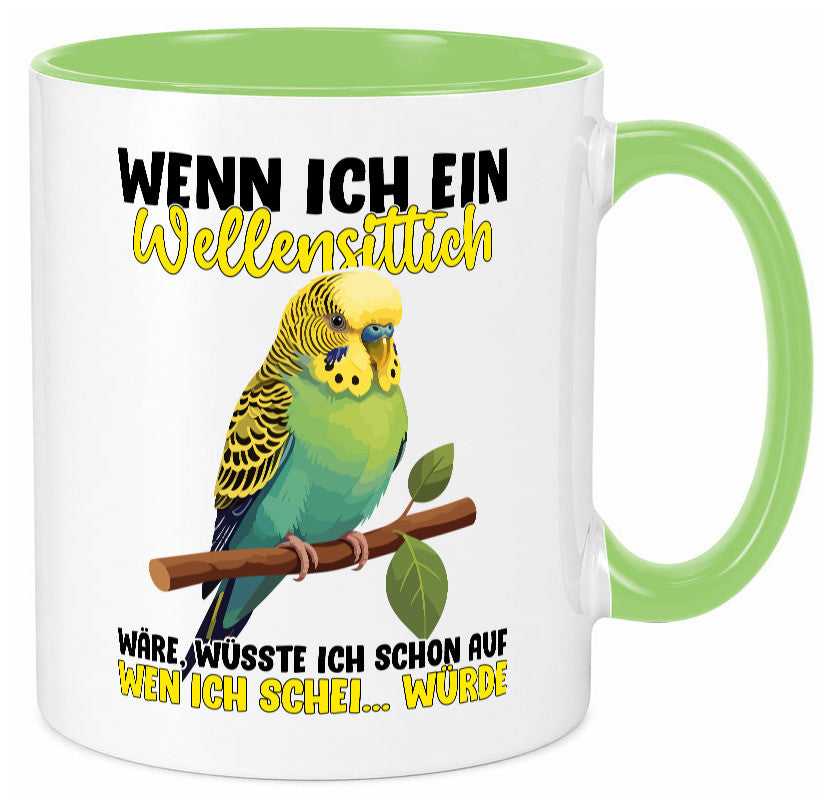 Wellensittich | Vogelbesitzer Humor Geschenkidee Tasse