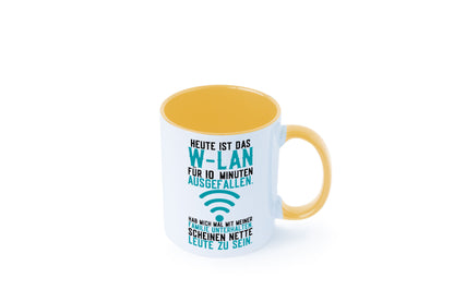 10 Minuten W-Lan Ausfall | Nerd Computer PC Gamer lustig Humor Geschenkidee Tasse