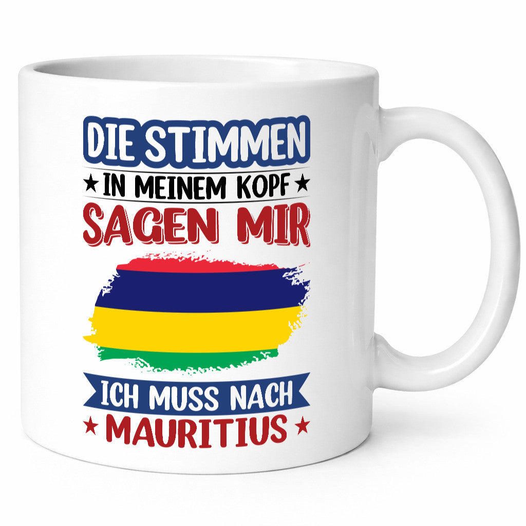 Mauritius | Urlaub Stimmen in meinem Kopf Traumland Geschenk Humor Geschenkidee