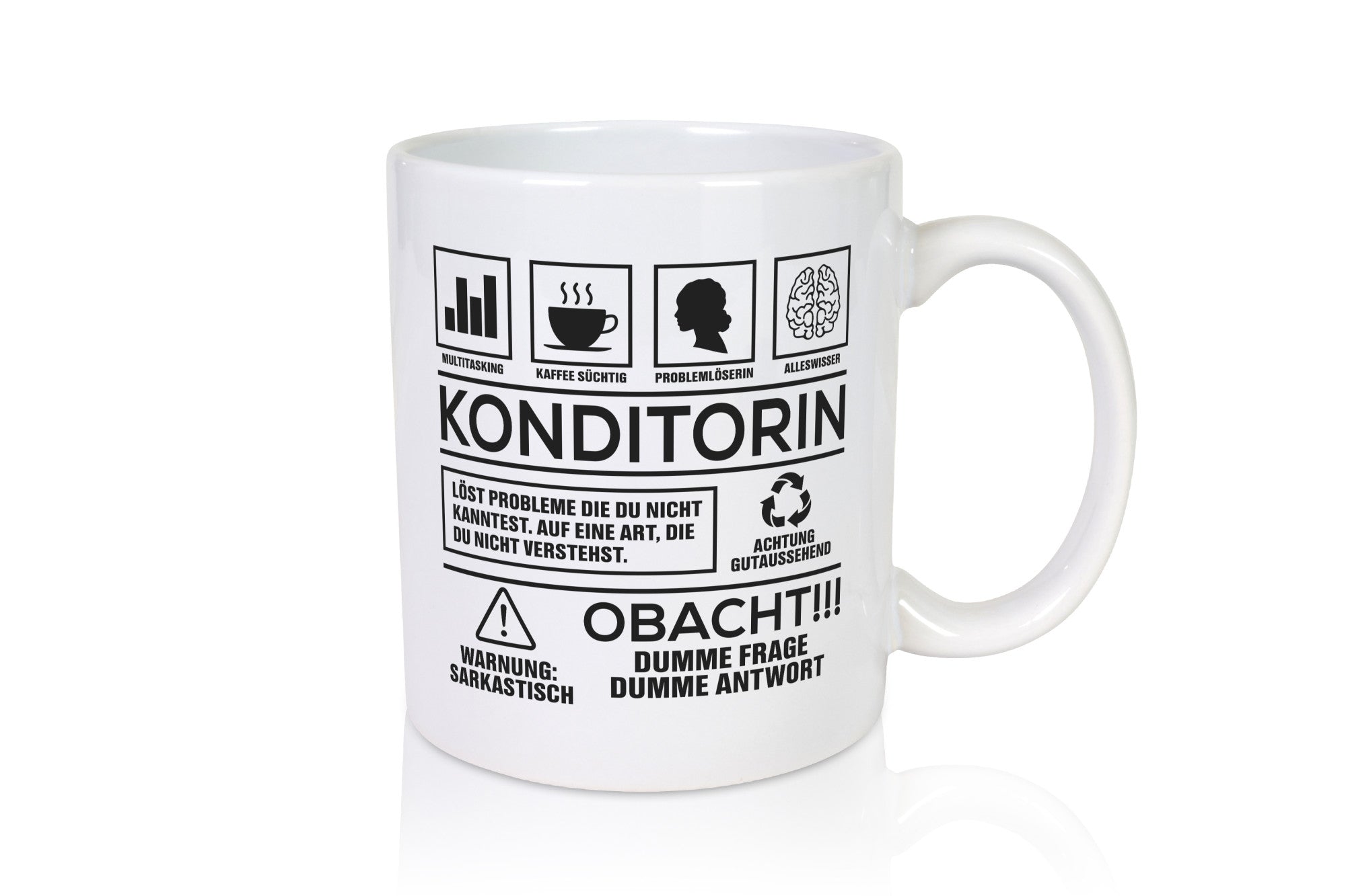Achtung Probleme Konditorin | Konditorei lustiger Spruch Geschenk Humor
