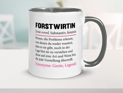 Forstwirtin | Beruf Spruch Forst Wirtin Humor Arbeit Kollegen Büro Geschenkidee